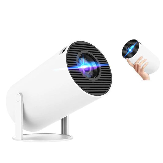 Sleek Portable Projector with Remote – WiFi & Bluetooth Ready for Home or Outdoors