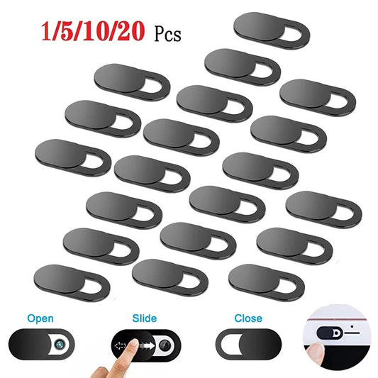 Sliding Webcam Cover (1/5/10/20 Pack) – Ultra-Thin Privacy Camera Cover Slider for Laptop, Phone, Tablet, iPad, MacBook & PC – Anti-Spy Camera Protector Sticker